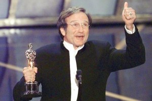 Robin Williams with Oscar